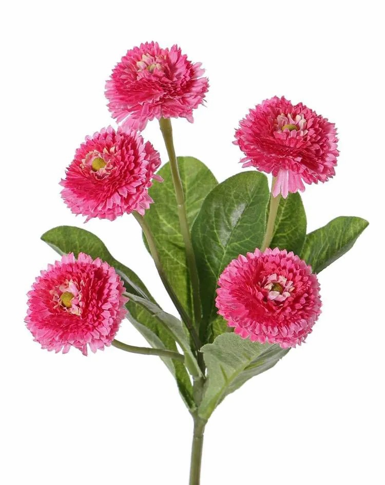 Daisies | Fake Daisy Heike On Spike, Pink, 10"/25Cm, Ø1.8"/4,5Cm Artificial Flowers Daisies