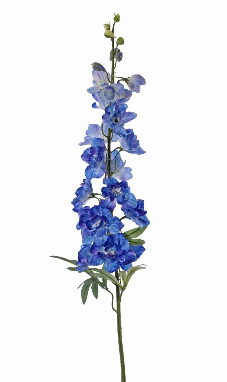 Delphinium | Silk Delphinium Andriana, Blue, 3Ft/90Cm, Ø4.3"/11Cm Artificial Flowers Blue