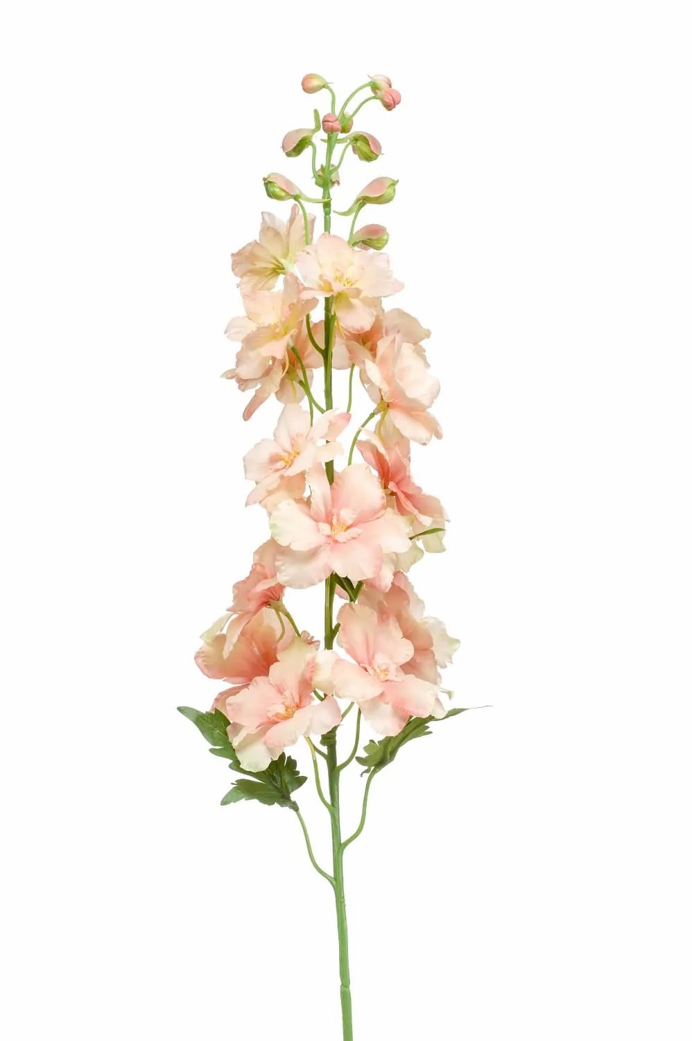 Delphinium | Silk Delphinium Setsuko, Peach, 3Ft/95 Cm Artificial Flowers Delphinium