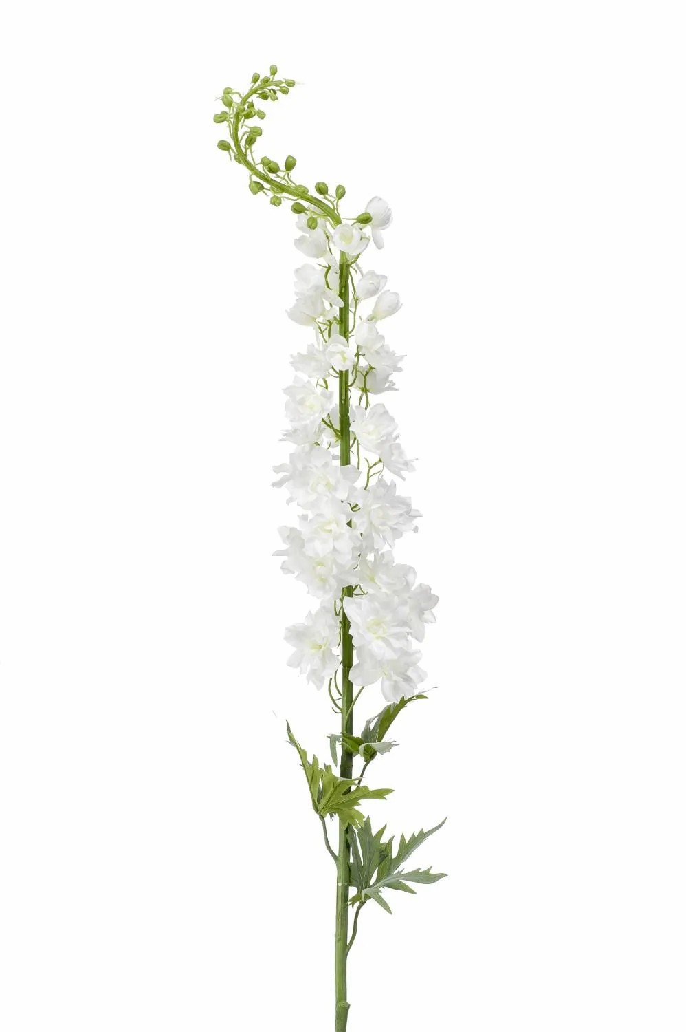 Delphinium | Silk Delphinium Szilvia, White, 4Ft/130 Cm Artificial Flowers Delphinium