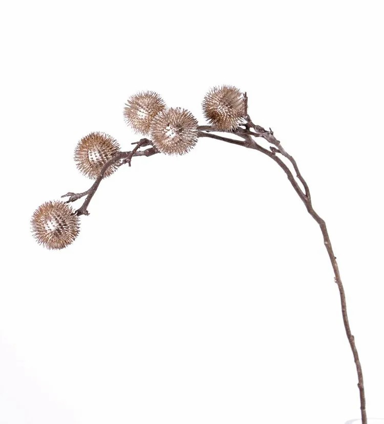 Eryngium | Artificial Thistle Branch Robby, Copper, 3Ft/100 Cm, Ø 2.4"/6 Cm Artificial Flowers Eryngium