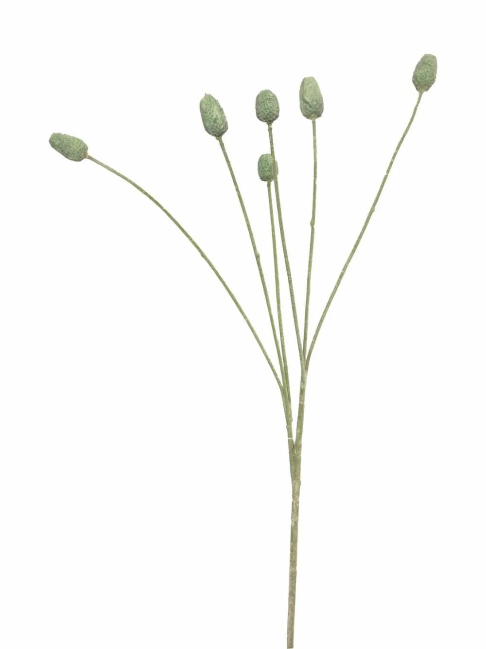 Eryngium | Artificial Thistle Branch Suanyi, Green, 26"/65Cm Artificial Flowers Eryngium