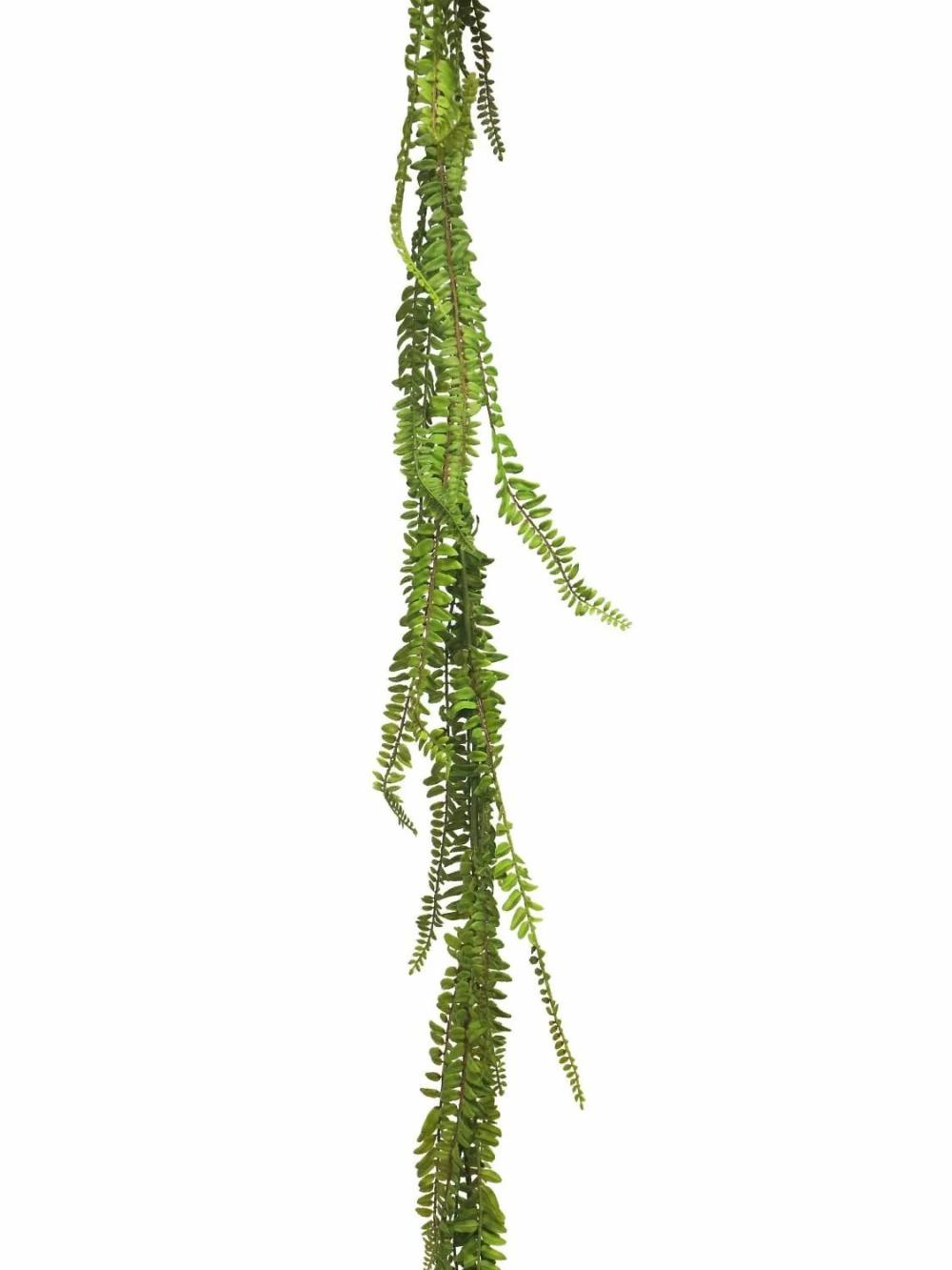 Ferns | Artificial Sword Fern Garland Jiawei, Green, 6Ft/180Cm Artificial Plants Ferns