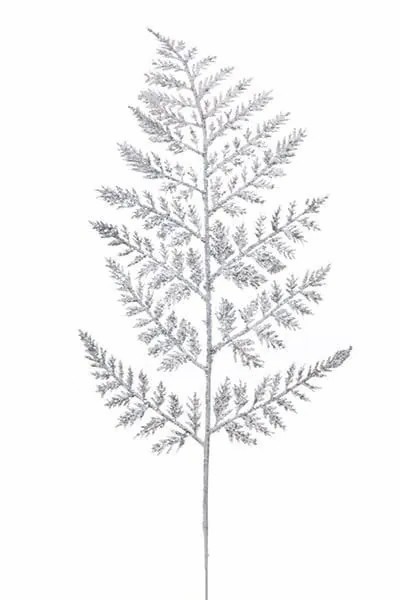 Ferns | Decorative Leaf Boston Fern Edisu, White-Grey, 16"/40Cm Artificial Plants Ferns