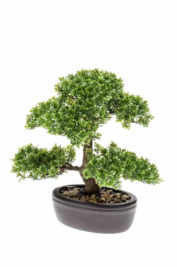 Ficus tree | Artificial Bonsai Ficus Hesper In Planter, 12"/30Cm Artificial Trees Bonsai trees