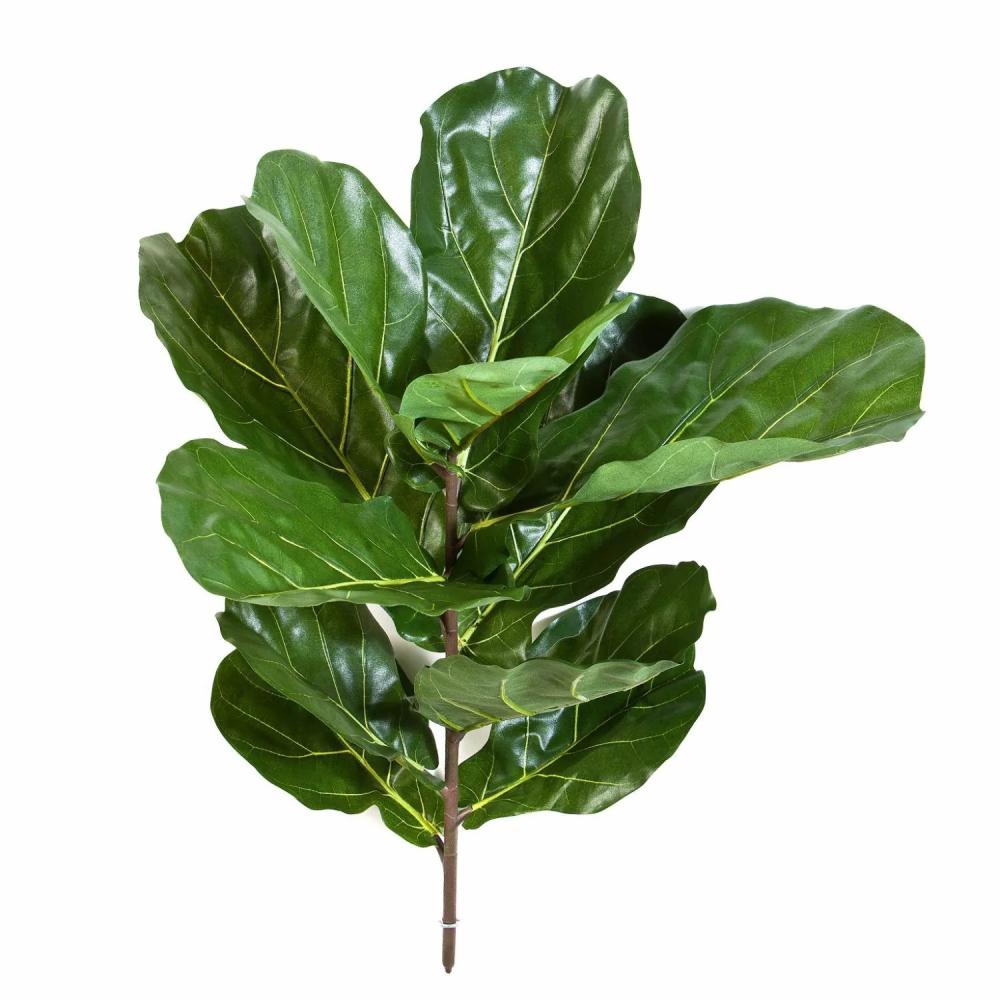 Ficus tree | Artificial Ficus Lyrata Atika On Spike, Green, 30"/75Cm Artificial Trees Ficus tree