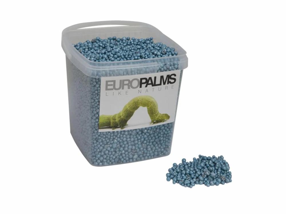 Filling material | Expanded Clay Balls Perla For Decoration, Granules, Shiny Turquoise, 1-4Mm, 5,5L Bucket, Made In Germany Accessories Blue