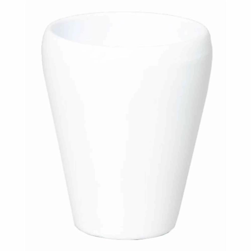 Flower pots | Conical Vase For Orchids Nazarabad, Ceramic, White, 6.7"/17Cm, Ø5.5"/14Cm Accessories Flower pots