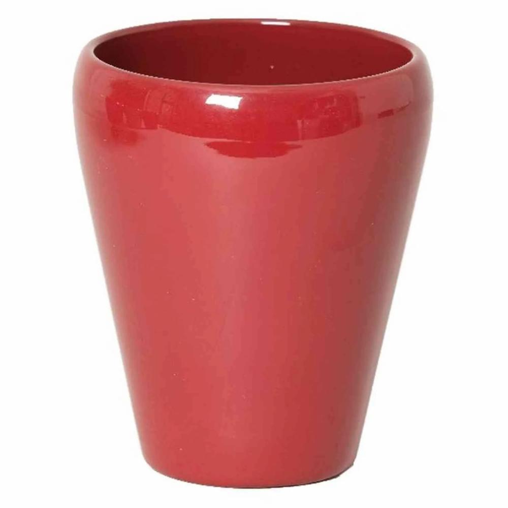 Flower pots | Conical Vase For Orchids Nazarabad, Ceramic, Wine Red, 6.7"/17Cm, Ø5.5"/14Cm Accessories Flower pots