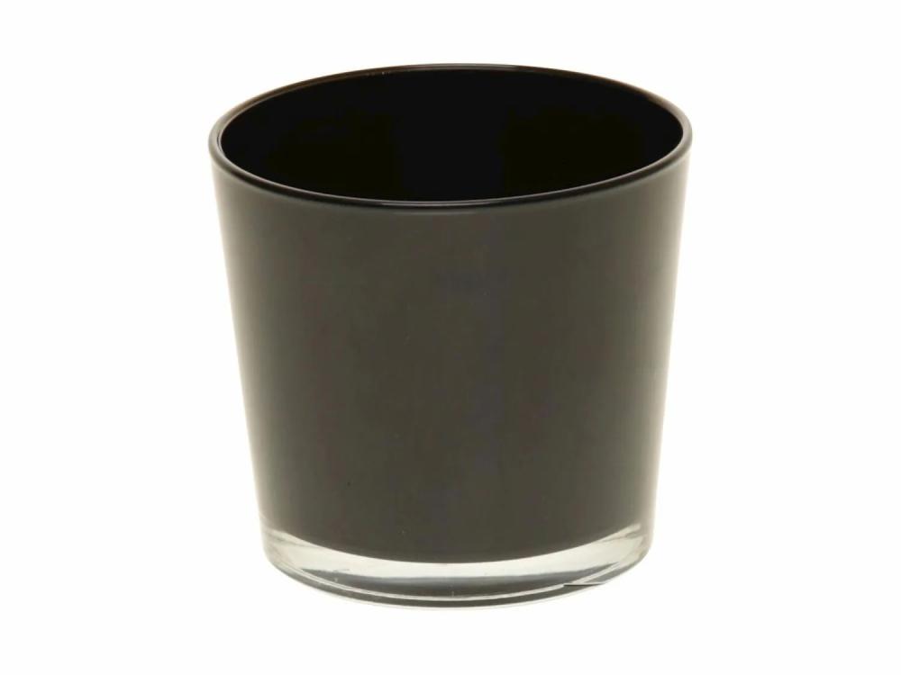 Flower pots | Plant Pot Alena, Glass, Black, 3.7"/9,5Cm, Ø4.5"/11,5Cm Accessories Black