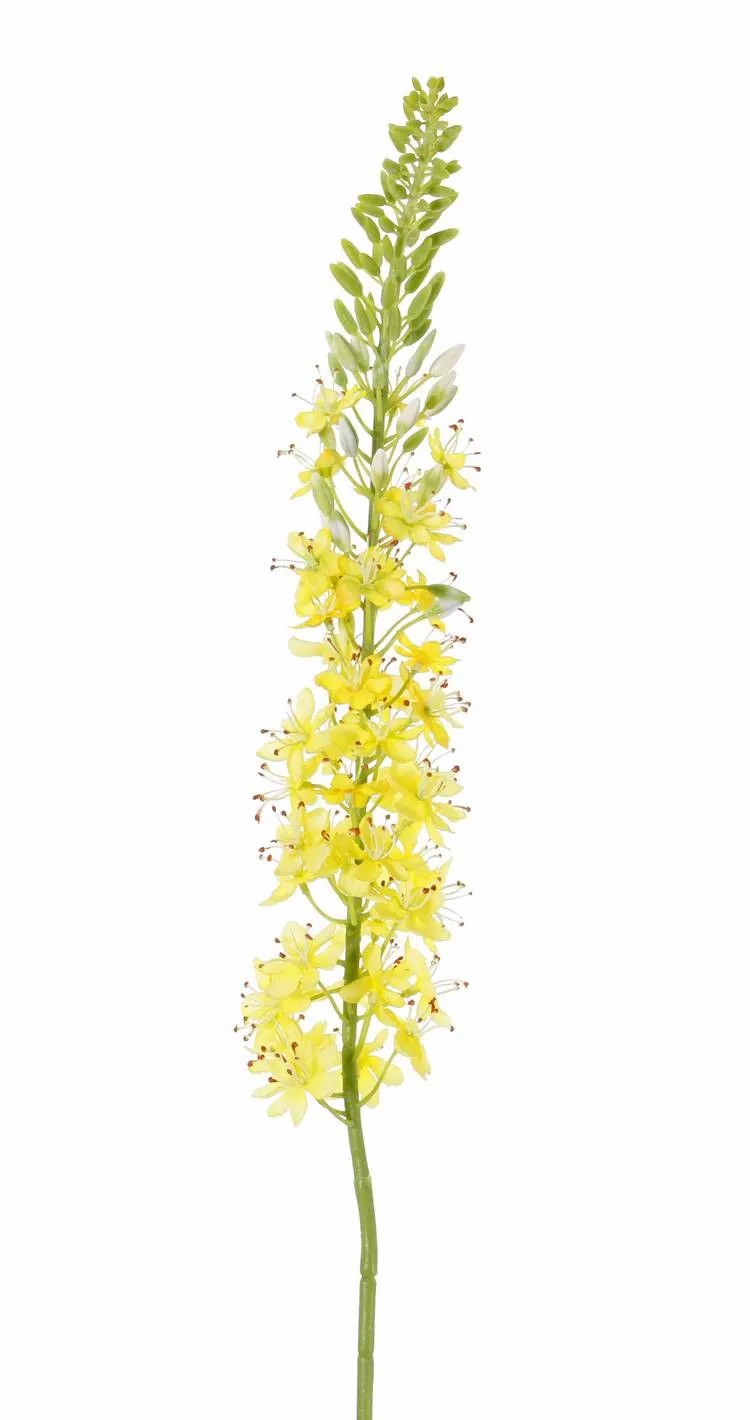 Foxtail lily | Plastic Foxtail Lilies Selina, Yellow, 3Ft/105Cm, Ø3.5"/9Cm Artificial Flowers Foxtail lily