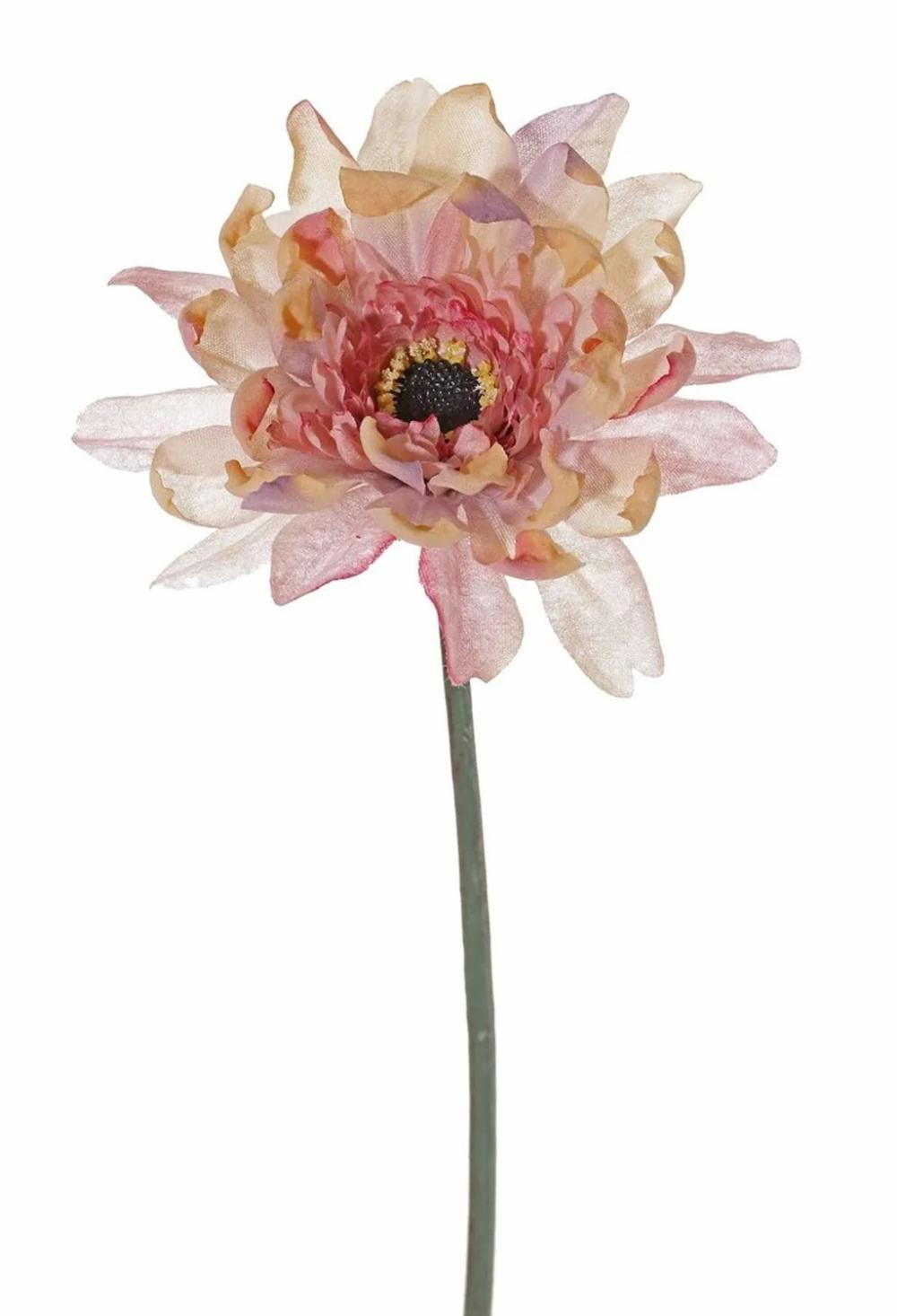 Gerbera | Artificial Flower Gerbera Pamilla, Dusky Pink, 26"/65Cm, Ø4.7"/12Cm Artificial Flowers Gerbera