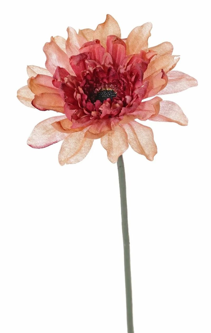 Gerbera | Artificial Flower Gerbera Pamilla, Salmon-Pink, 26"/65Cm, Ø4.7"/12Cm Artificial Flowers Gerbera