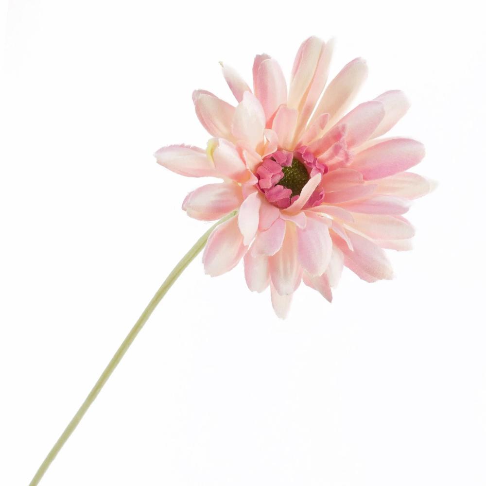 Gerbera | Silk Gerbera Spray Virginia, Pink, 22"/55Cm, Ø4.3"/11Cm Artificial Flowers Gerbera