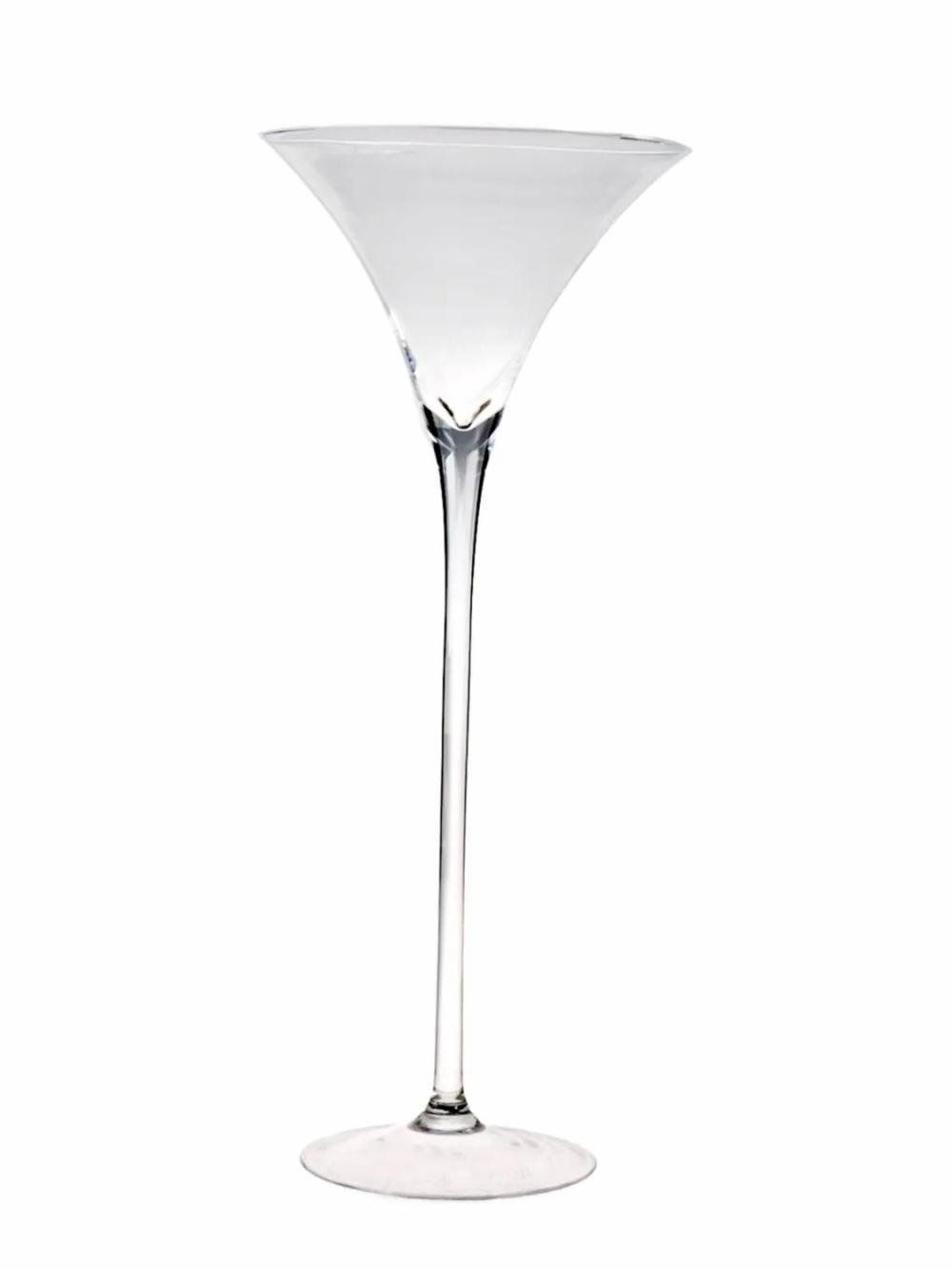 Glasses | Large Cocktail Bowl Sacha Air, Foot, Glass, Clear, 24"/60Cm, Ø10"/26Cm Accessories Glasses