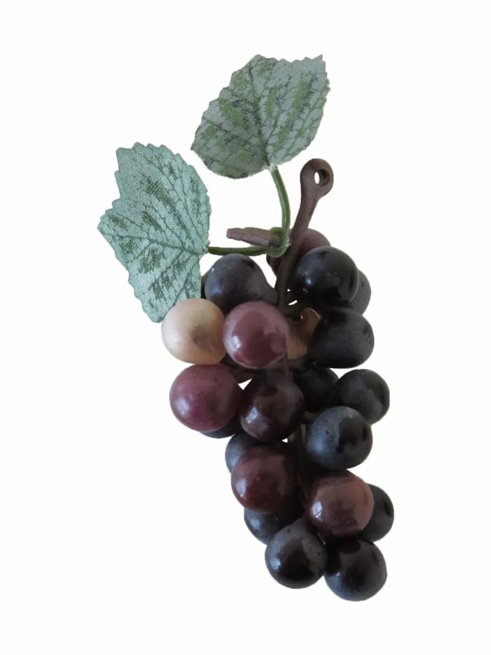 Grape vine | Artificial Fruit Grapes Shebei, Black-Purple Artificial Plants Black