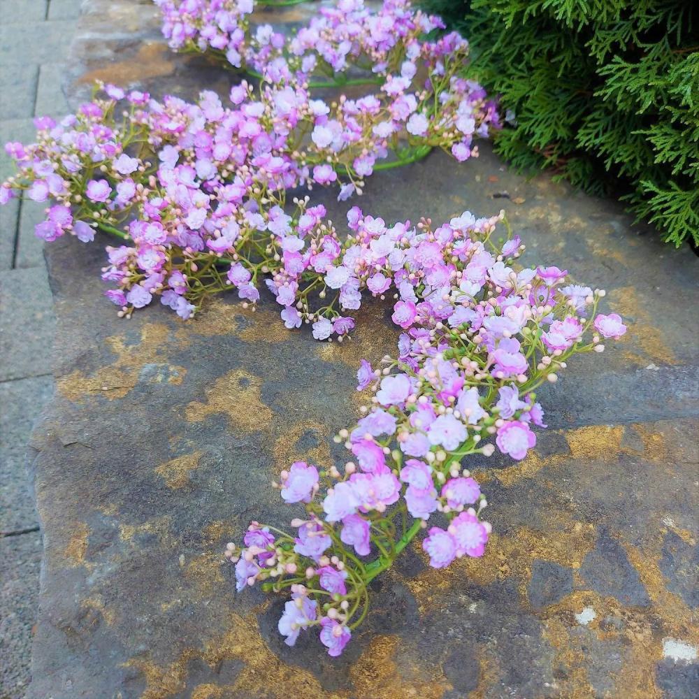 Gypsophila | Artificial Gypsophila Garland Litago, Pink-Violet, 6Ft/180Cm Artificial Flowers Gypsophila