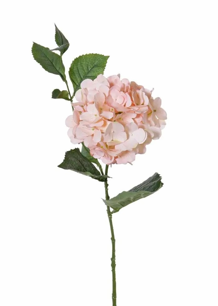 Hydrangea | Artificial Hydrangea Asuka, Light Pink, 31"/80Cm, Ø6"/15Cm Artificial Flowers Hydrangea