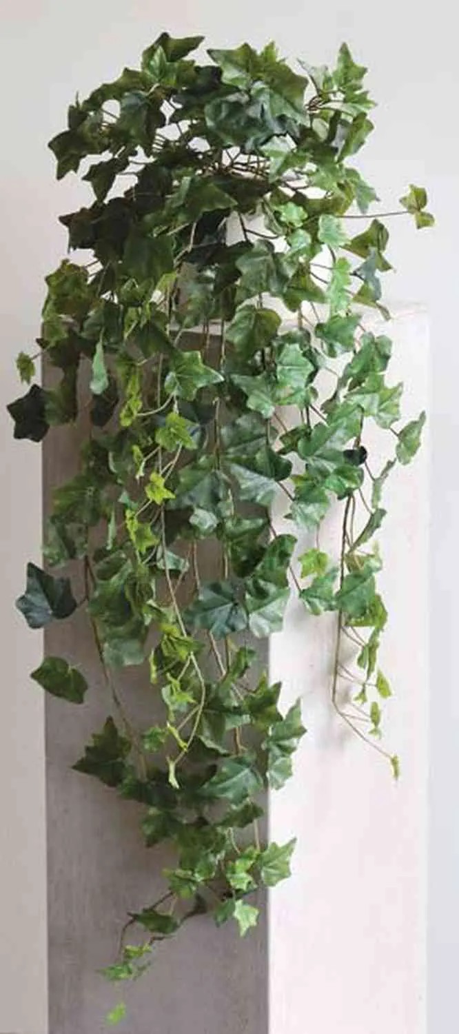 Ivy | Artificial Hanging Plant Ivy Dexter On Spike, Green, 3Ft/100Cm Artificial Plants Green