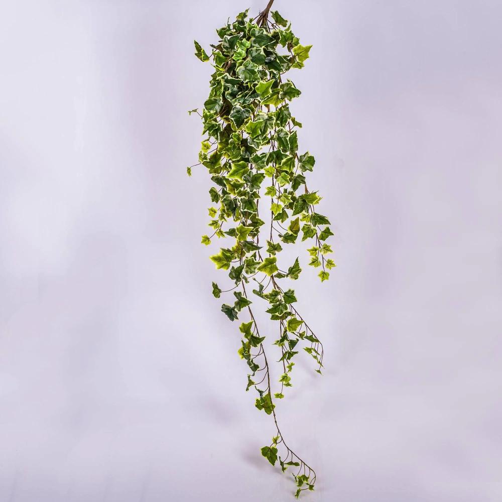 Ivy | Artificial Ivy Hanging Plant Maja, On Spike, Green-White, 4Ft/120Cm Artificial Plants Ivy