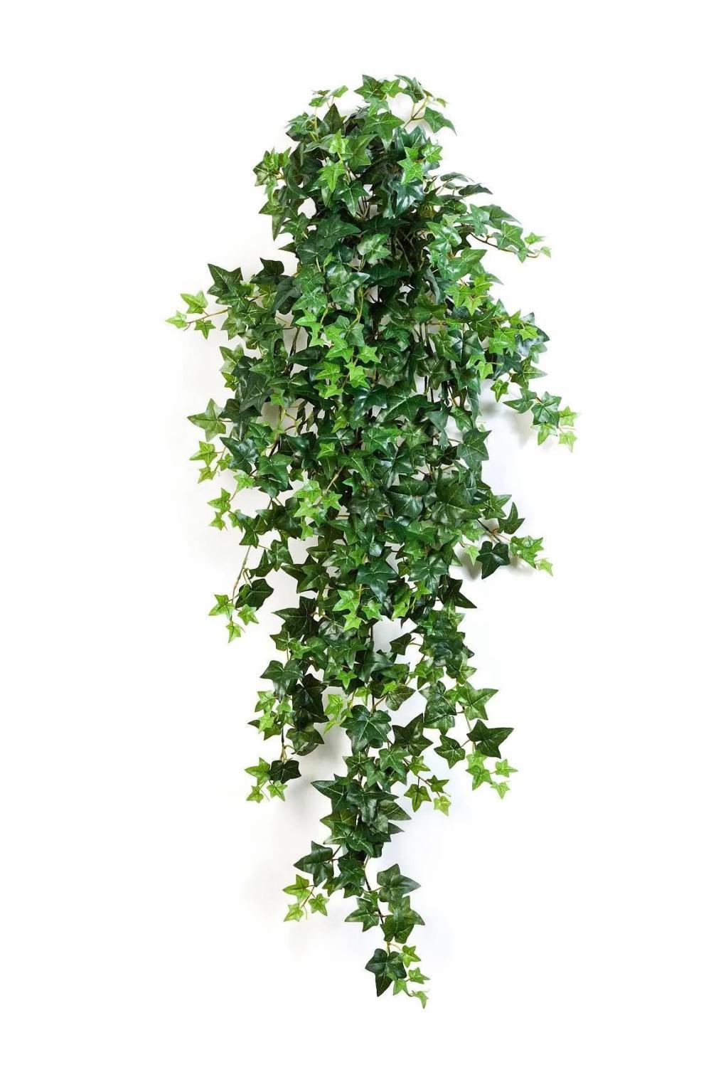 Ivy | Silk Ivy Hanging Plant Luka, On Spike, Green, 4Ft/110Cm Artificial Plants Green