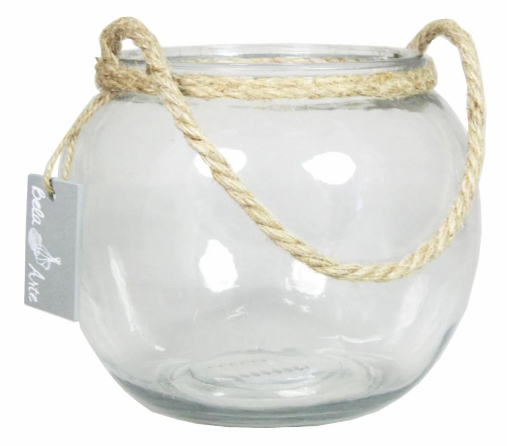 Lanterns | Glass Globe Vase Davy With Handle, Clear, 6"/15Cm, Ø7"/18Cm Accessories Lanterns