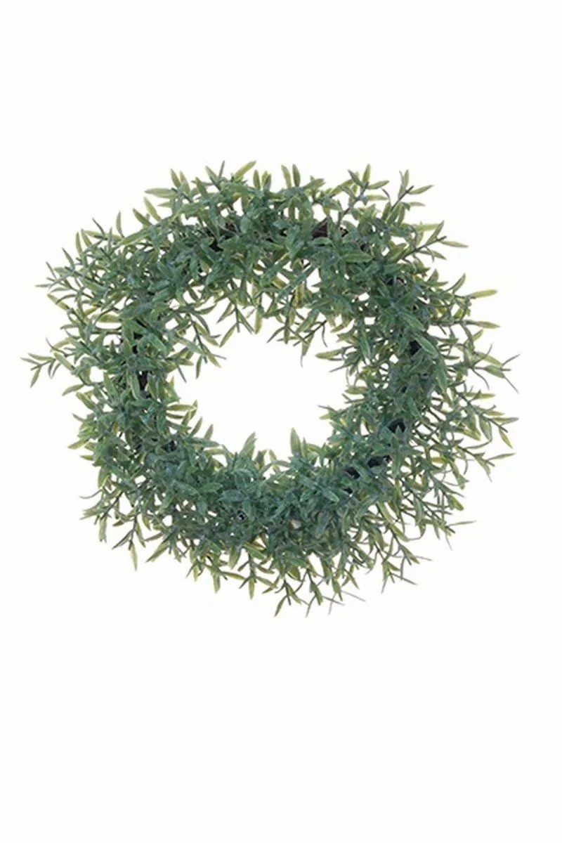 Lavender | Decorative Wreath Lavender Lizzie, Green, Ø 11"/28Cm Artificial Flowers Green