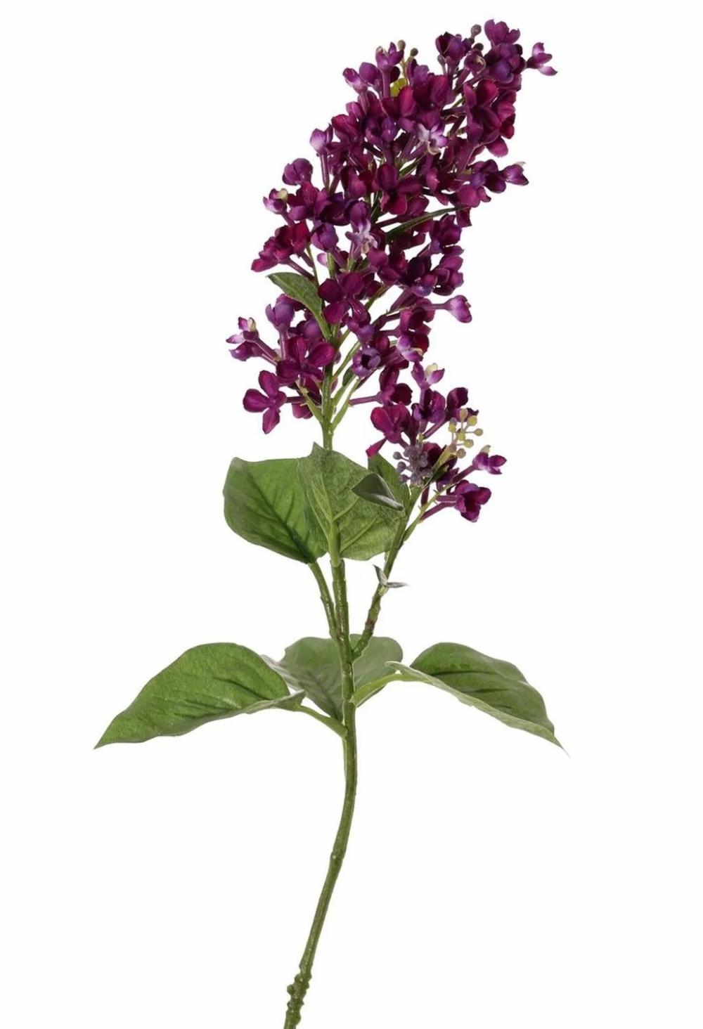 Lilac | Decorative Lilac Branch Admir, Dark Violet, 31"/80Cm Artificial Flowers Lilac