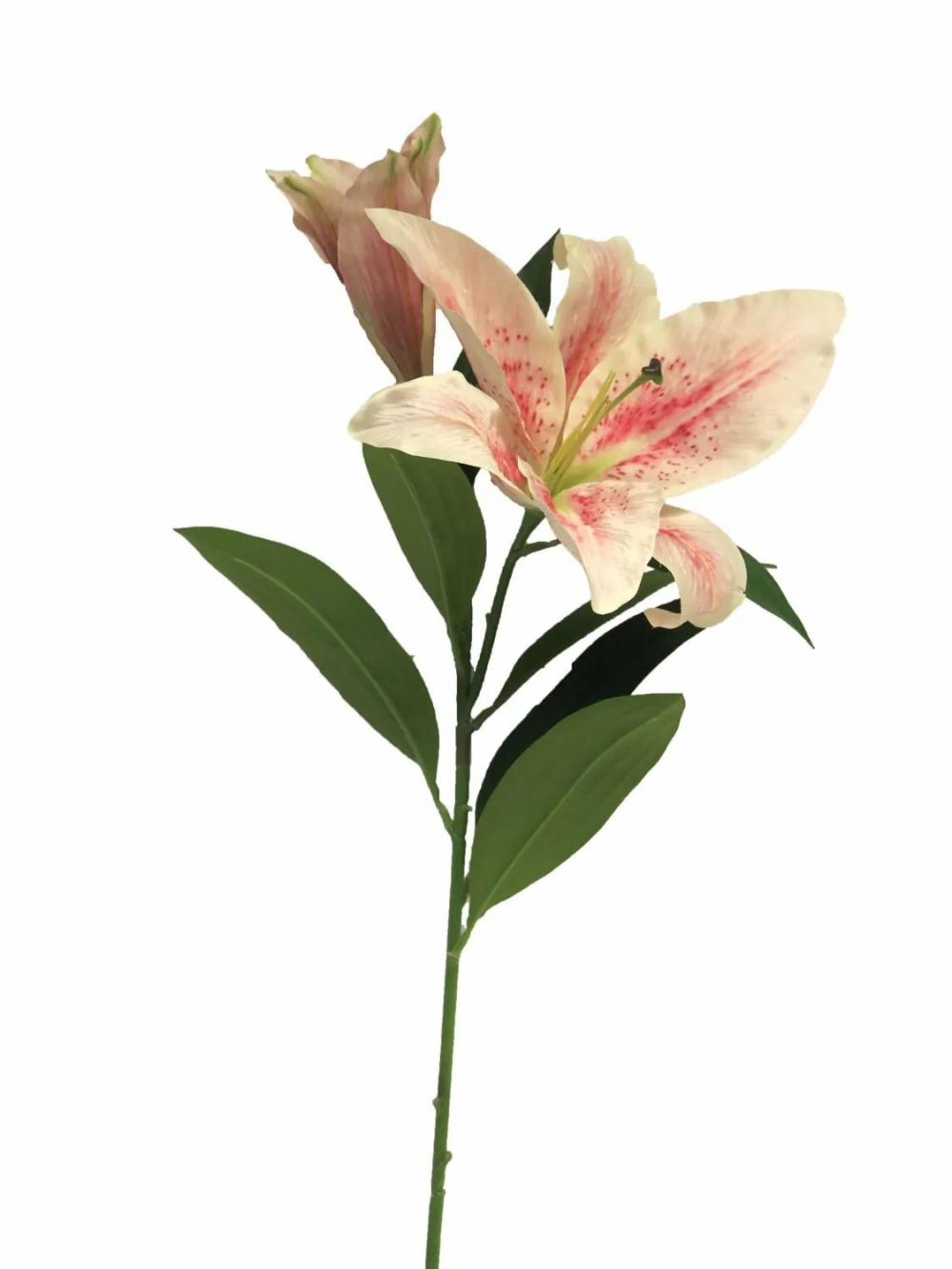 Lilies | Artificial Tiger Lily Angyang, Pink-Fuchsia, 31"/75Cm Artificial Flowers Lilies