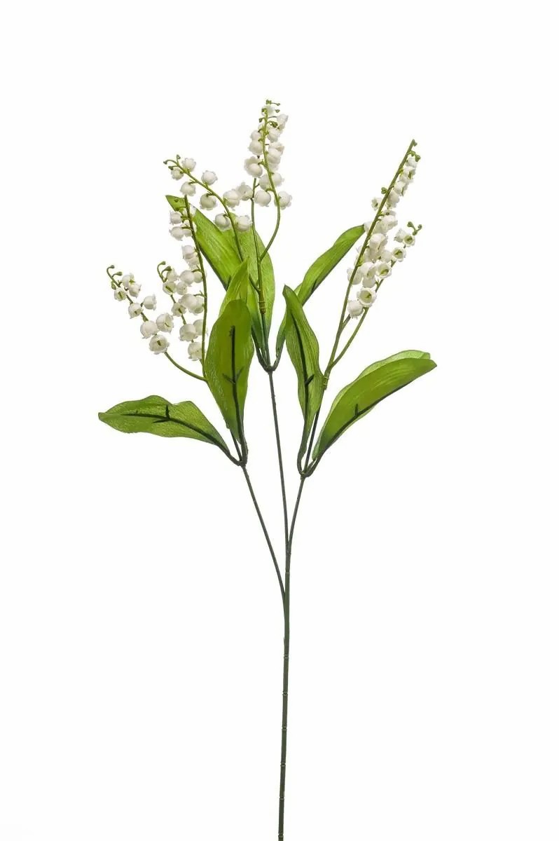 Lily of the valley | Artificial Lily Of The Valley Pluvia, White, 28"/70Cm Artificial Flowers Lily of the valley