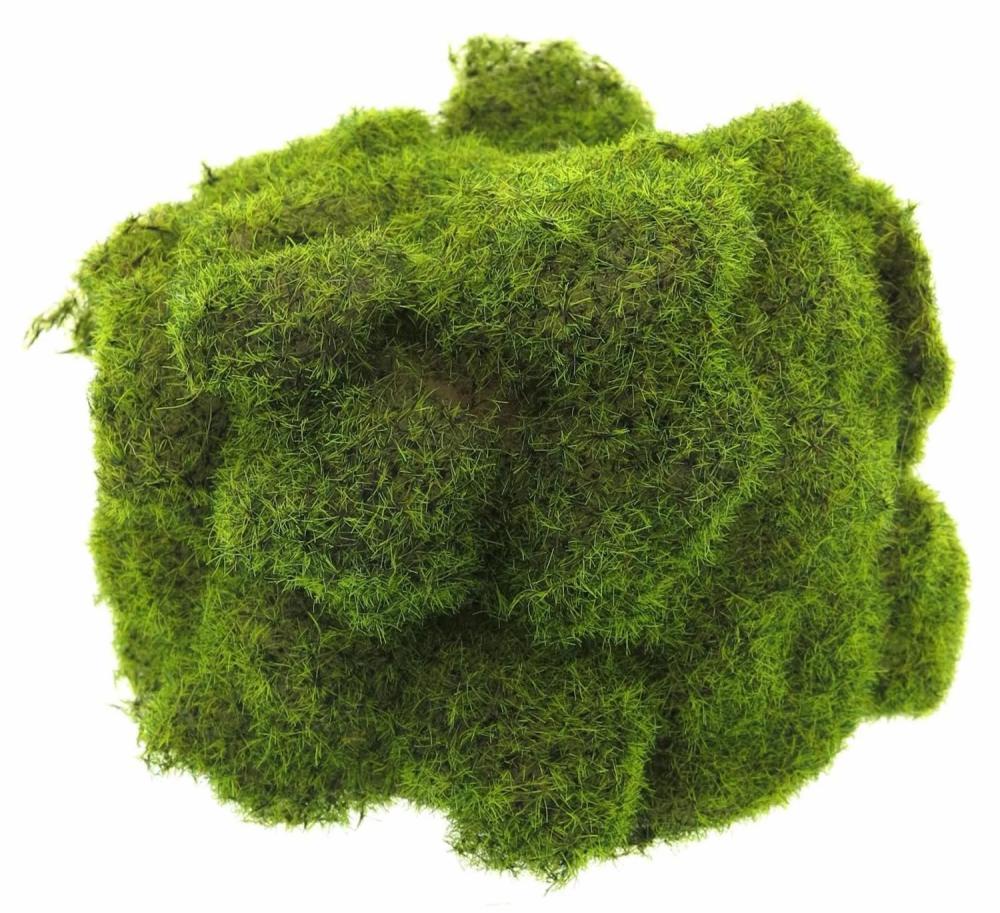 Moss | Artificial Moss Stone Decoration Yuelan, Green, 8"X5.5"/20X14Cm Accessories Green