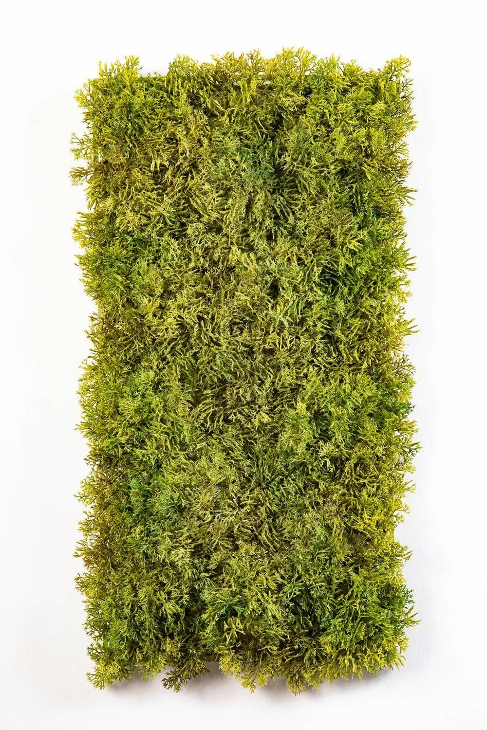 Moss | Fake Iceland Moss Mat Muscida, Green-Brown, Flame Retardant, 10"X20"/25X50Cm Accessories Green