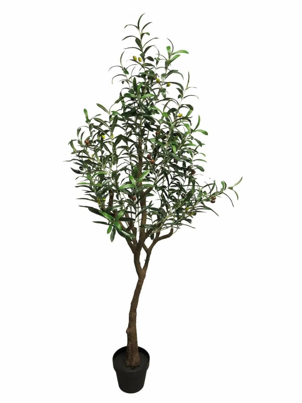 Olive trees | Decorative Olive Tree Lianshu, Artificial Trunk, Fruits, 5Ft/150Cm Artificial Trees Green