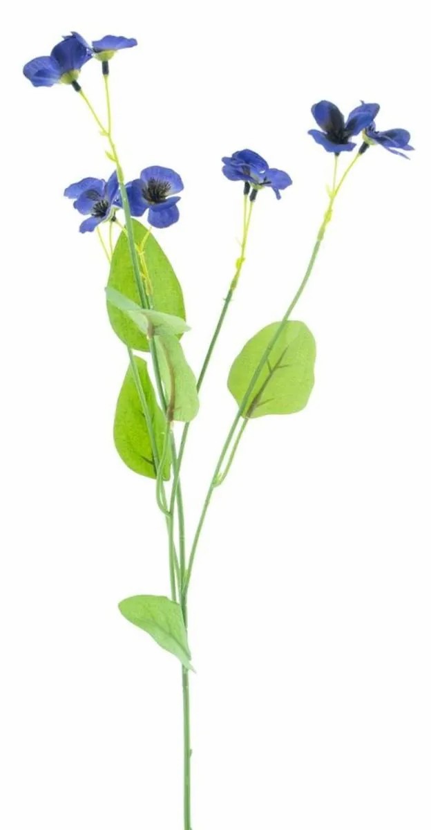 Pansy | False Branch Pansy Yenia, Blue, 24"/60Cm Artificial Flowers Blue