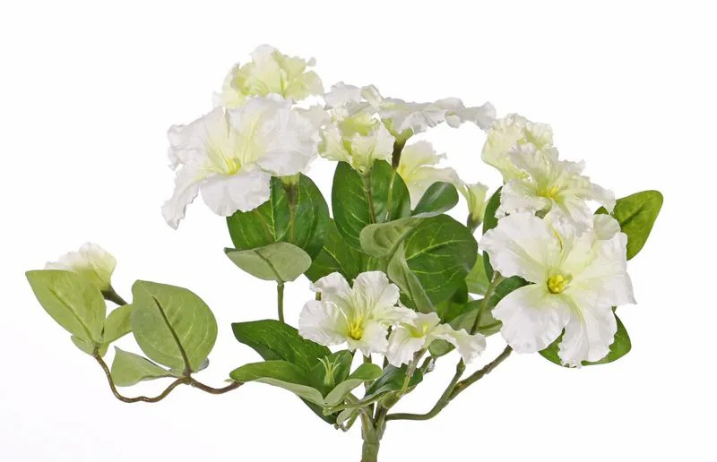 Petunia | Artificial Petunia Sindy On Spike, Cream, 12"/30Cm, Ø12"/30Cm Artificial Flowers Petunia