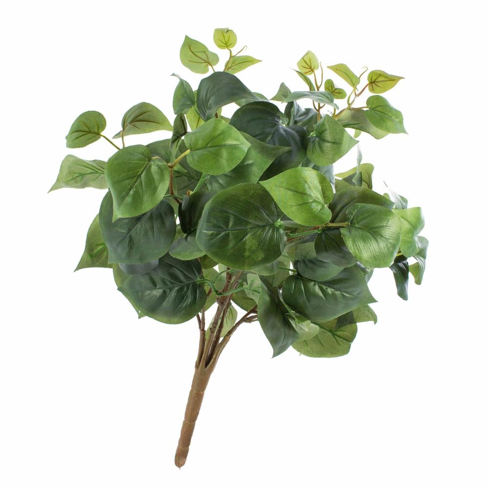 Philodendron | Artificial Philodendron Jayden, On Spike, Green, 14"/35Cm Artificial Plants Green