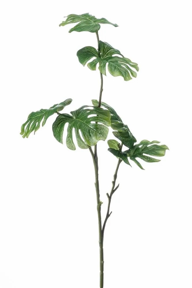 Philodendron | Artificial Philodendron Monstera Deliciosa Aecio, Spike, 28"/70Cm Artificial Plants Green