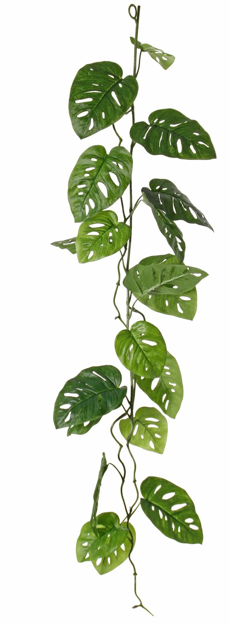 Philodendron | Artificial Philodendron Monstera Deliciosa Garland Castor, 4Ft/115Cm Artificial Plants Green