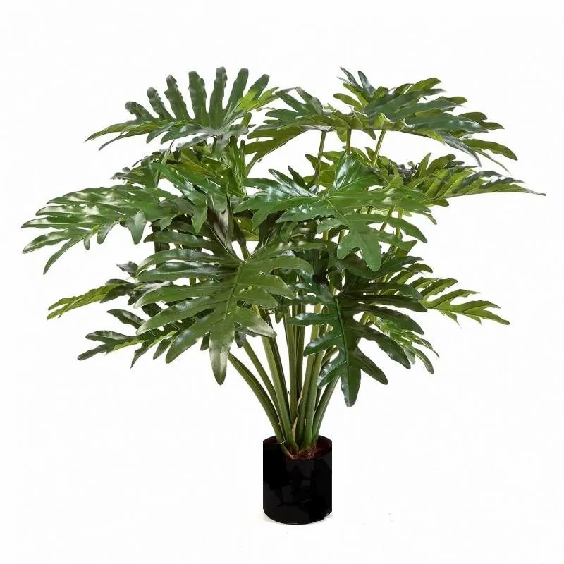 Philodendron | Artificial Philodendron Monstera Deliciosa Laina, Green, 3Ft/90Cm Artificial Plants Green