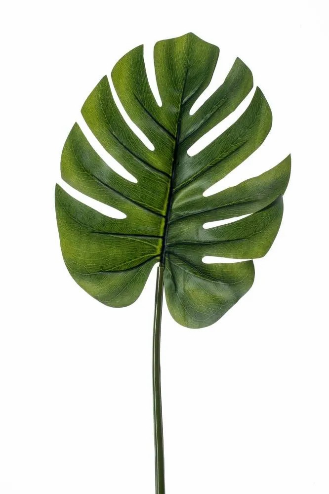 Philodendron | Artificial Philodendron Monstera Deliciosa Leaf Dreta, 30"/75Cm Artificial Plants Green