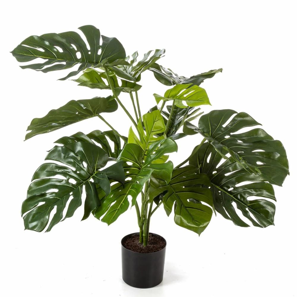 Philodendron | Artificial Philodendron Monstera Deliciosa Lesath, 33"/85Cm Artificial Plants Green