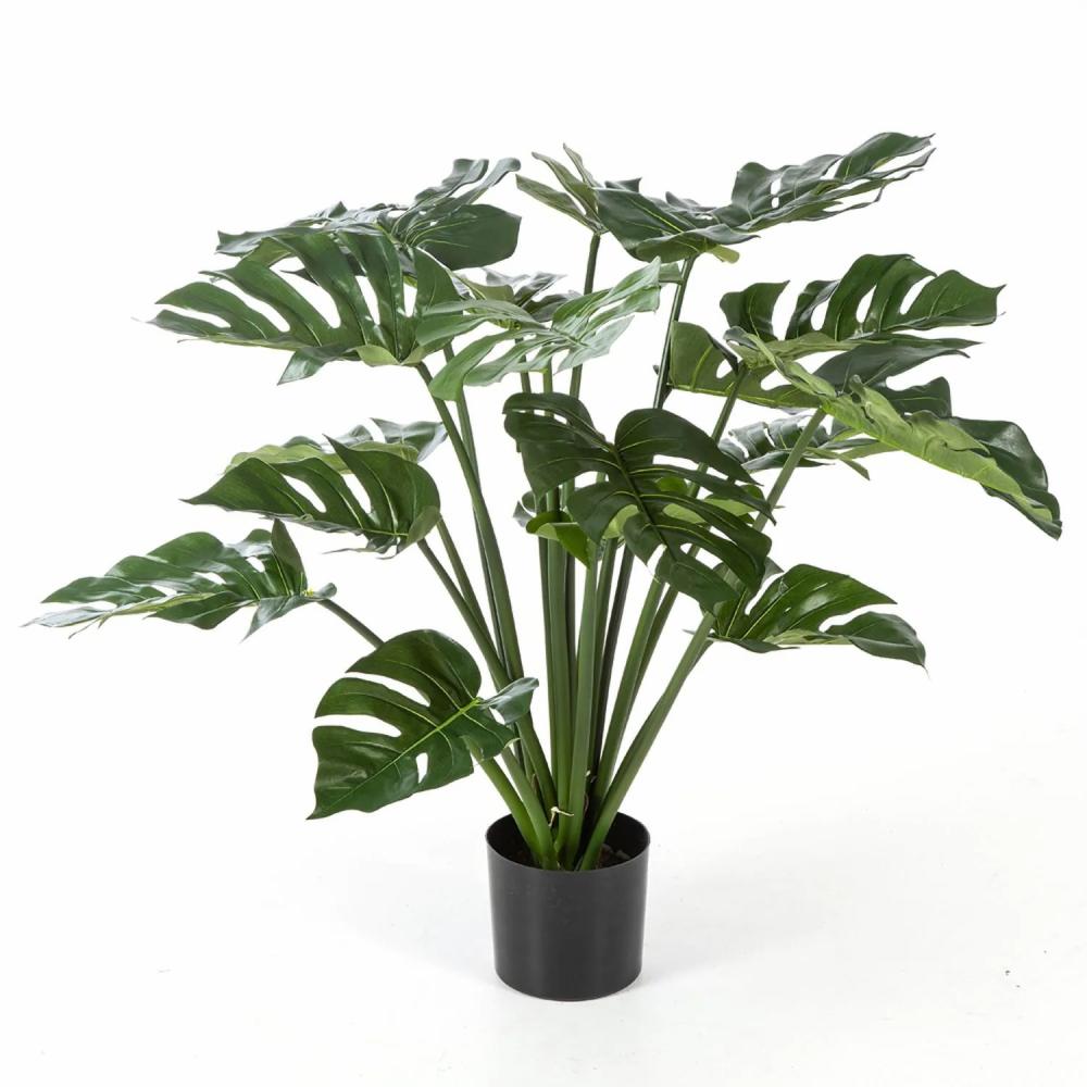 Philodendron | Artificial Philodendron Monstera Deliciosa Meissa, 31"/80Cm Artificial Plants Green