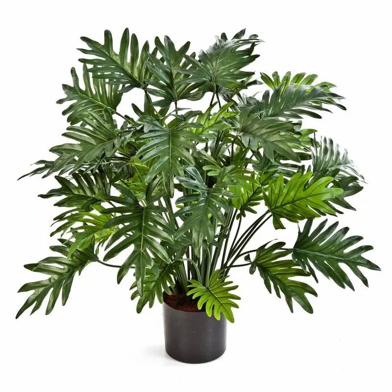 Philodendron | Artificial Philodendron Monstera Deliciosa Merissa, Green, 30"/75Cm Artificial Plants Green