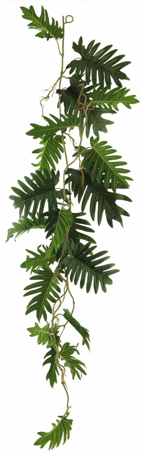 Philodendron | Artificial Philodendron Selloum Garland Ziyang, 3Ft/105Cm Artificial Plants Green