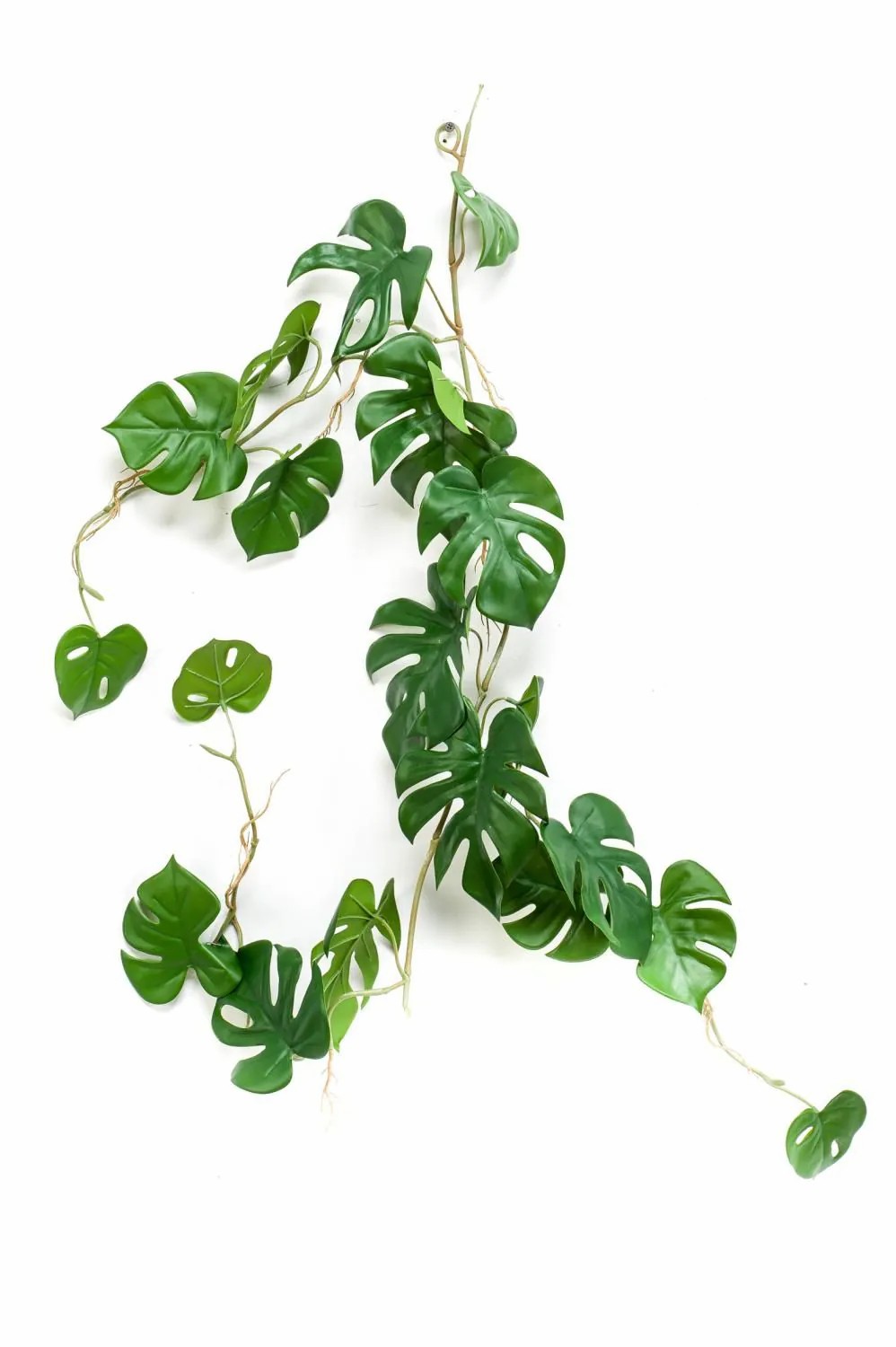 Philodendron | Decorative Philodendron Monstera Deliciosa Garland Matas, 4Ft/110Cm Artificial Plants Green