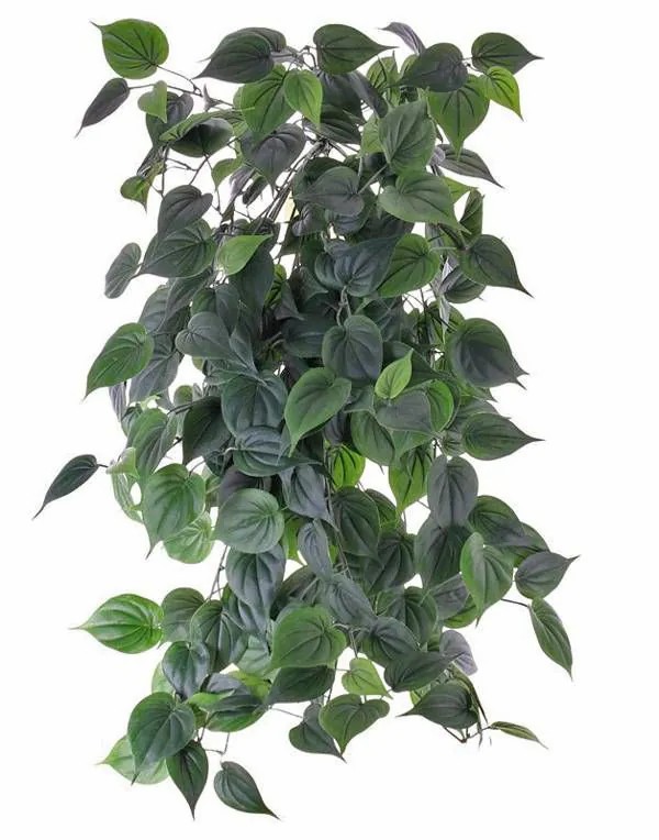 Philodendron | Fake Hanging Philodendron Brad, On Spike, Hardly Flammable, 31"/80Cm Artificial Plants Green