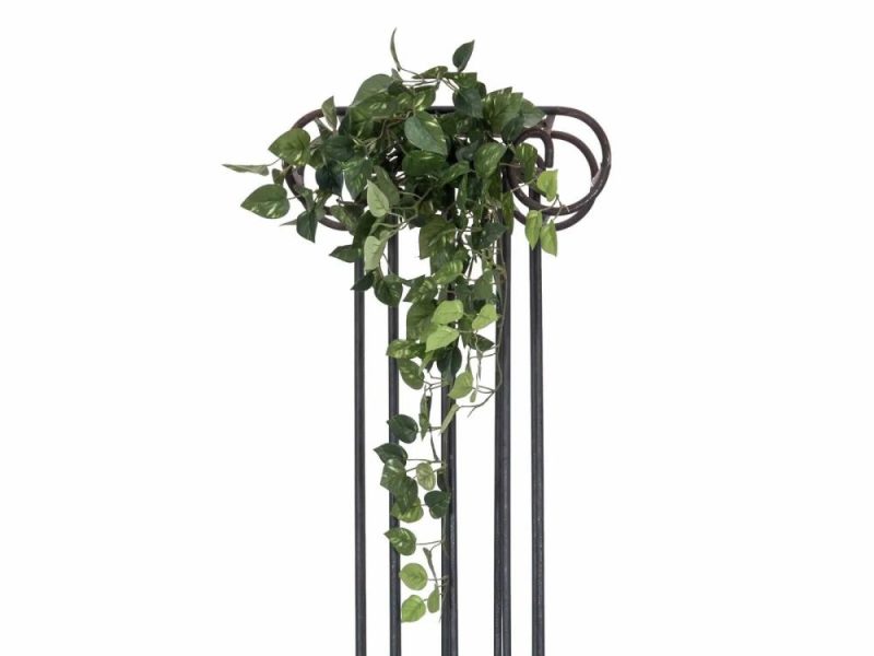 Pothos | Artificial Hanging Pothos Aidan On Stick, Green-Yellow, 24"/60Cm Artificial Plants Green