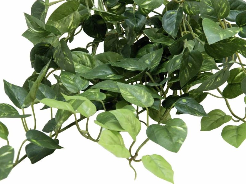 Pothos | Artificial Hanging Pothos Aidan On Stick, Green-Yellow, 24"/60Cm Artificial Plants Green