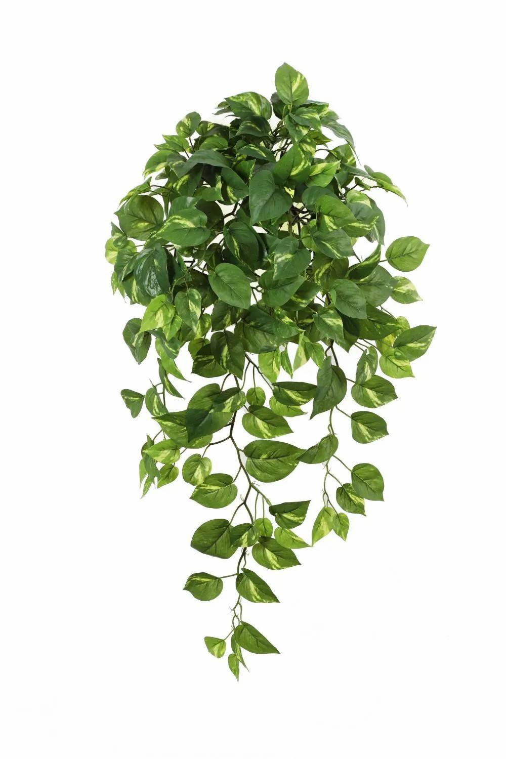 Pothos | Artificial Pothos Hanging Plant Lapi On Spike, Green, 33"/85Cm Artificial Plants Green