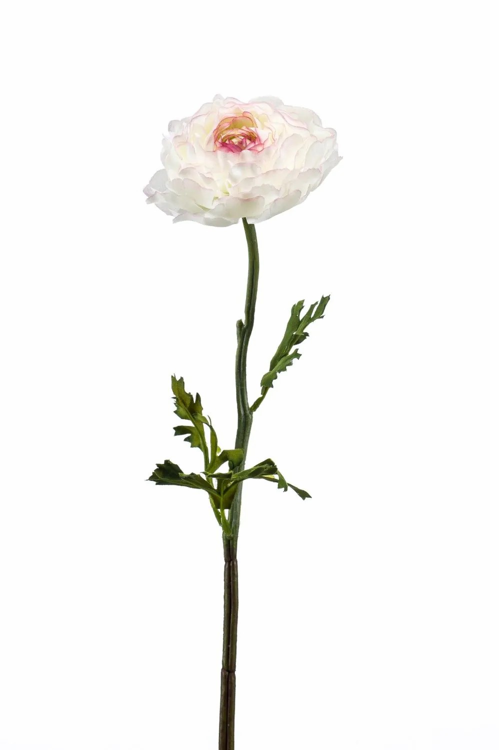 Ranunculus | Faux Flower Ranunculus Elorio, Cream-Light Pink, 20"/50Cm Artificial Flowers Ranunculus